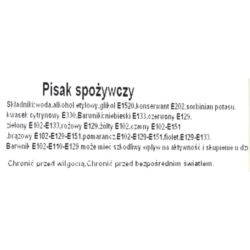 Pisak spożywczy do tortu niebieski